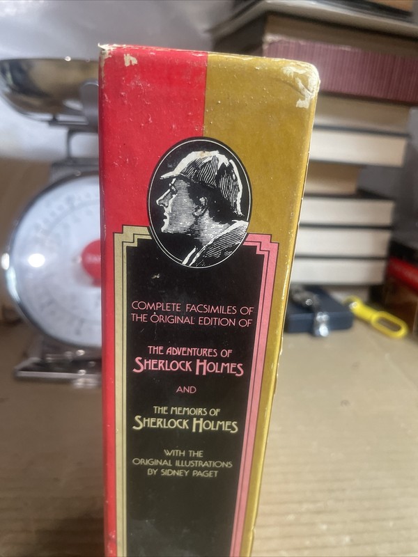 Adventures and Memoirs of Sherlock Holmes 2 Vol Box Set 1975 Illus. Sidney Paget gallery