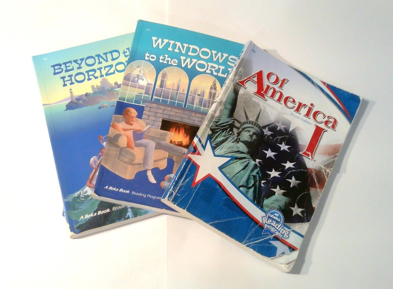 abeka 5th grade reader lot of 3: Of America I, Windows to the World + 1