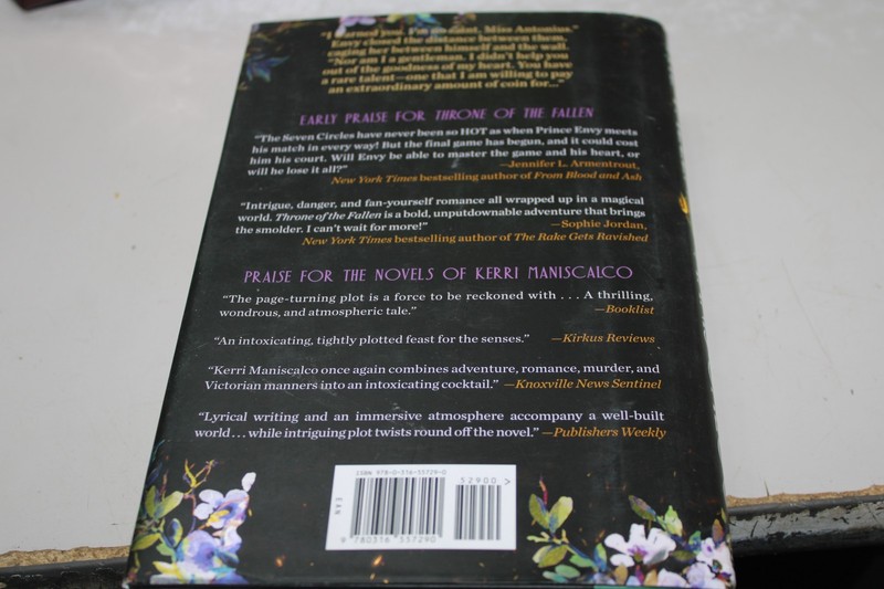THRONE of the FALLEN by Kerri Maniscalco Hardcover Dust Jacket 2023 Unread gallery