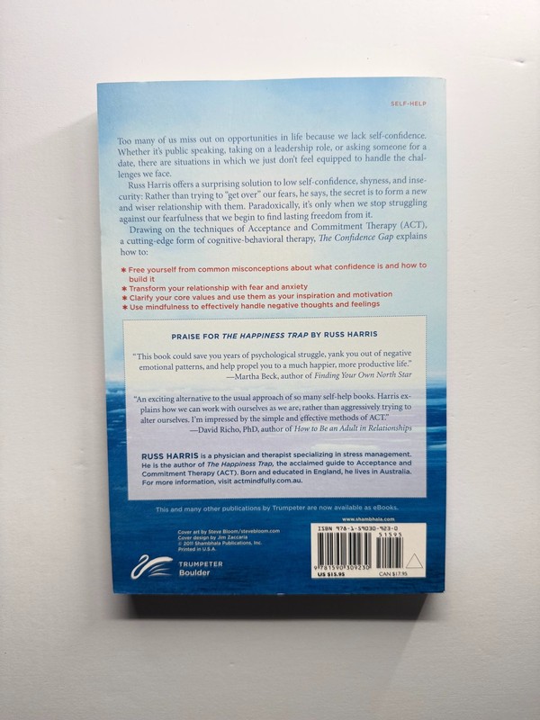 The Confidence Gap by Russ Harris Paperback Self-Help Mindfulness ACT Therapy gallery