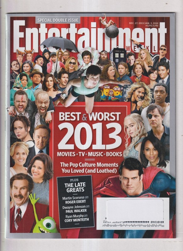 Entertainment Weekly December 27, 2013 Best and Worst of 2013, Roger Ebert, Pau
