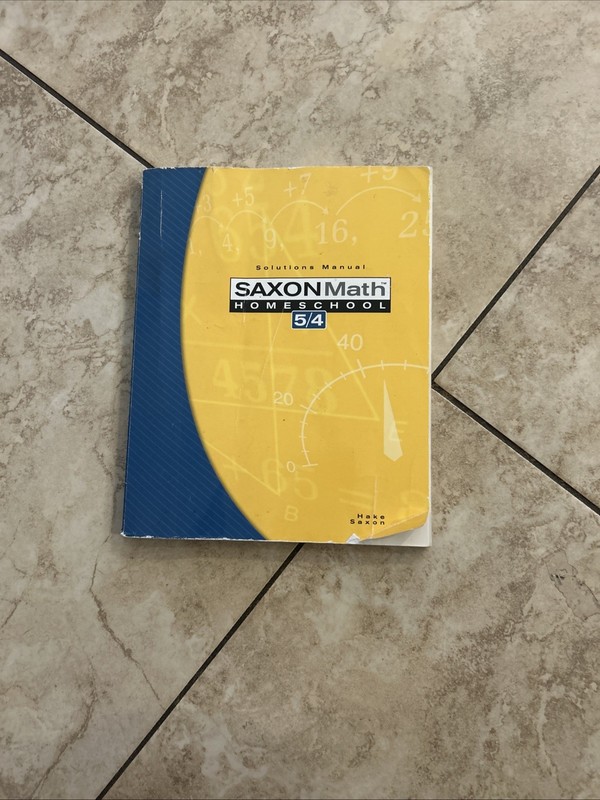 Saxon Math Homeschool 5 / 4: Solutions Manual