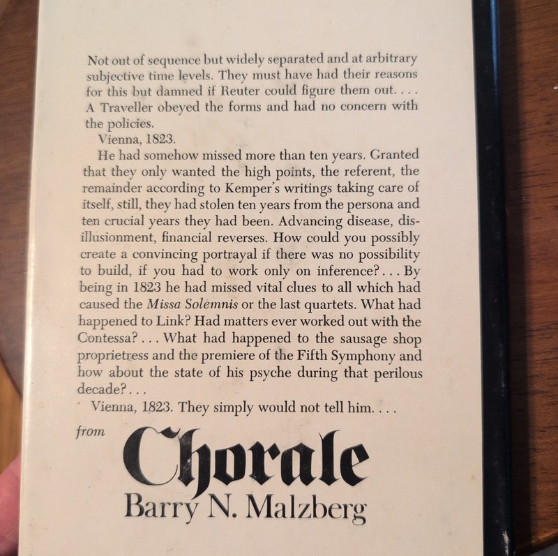 Chorale by Barry N. Malzberg VTG Sci-Fi 1st Edition 1979 HCDJ gallery