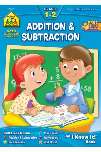 School Zone – Addition & Subtraction Work- paperback, School Zone, 9781589473232