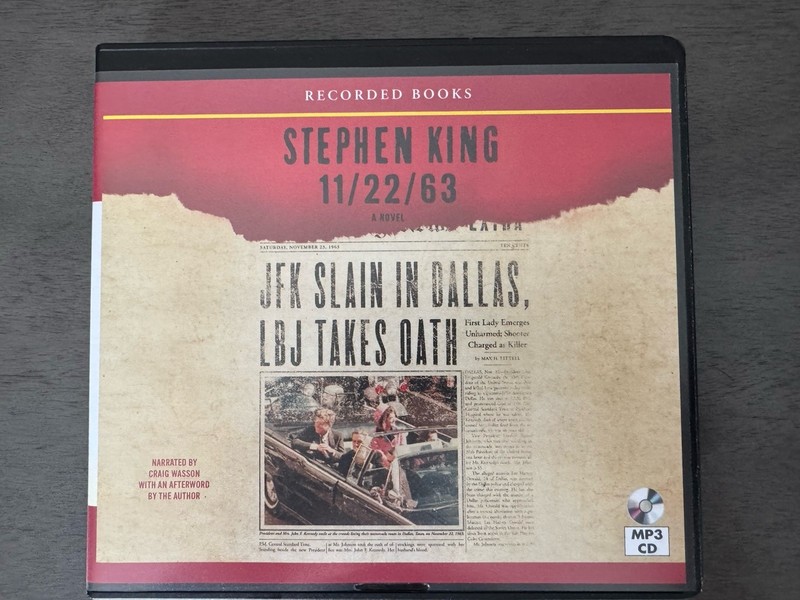 STEPHEN KING 11/22/63: JFK SLAIN IN DALLAS LBJ TAKES OATH 2011 AUDIO 3 MP3 CD