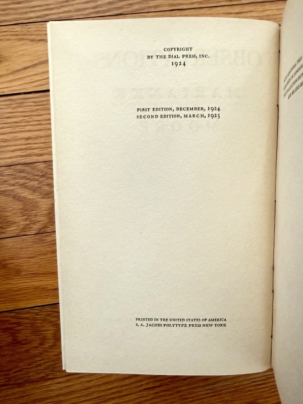 Observations by Marianne Moore Modernist Poetry Hardcover The Dial Press 1925 gallery