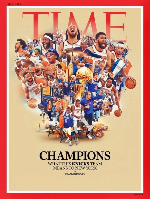 TIME MAGAZINE – JULY 2026 – NY KNICKS 2026 NBA CHAMPIONS – PRE SALE