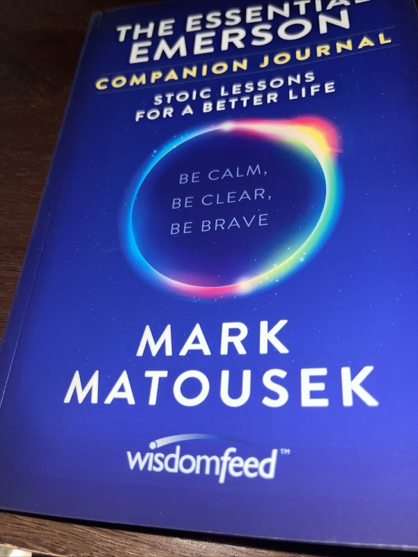 The Essential Emerson Companion Journal Mark Matousek Paperback Book Fast Ship