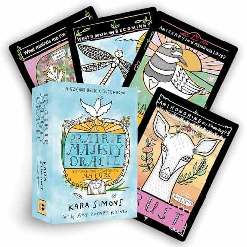 Prairie Majesty Oracle: A 52-Card Deck and – Cards, by Simons Kara – Very Good