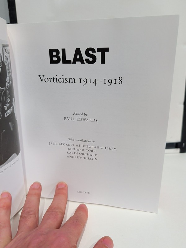 BLAST Vorticism 1914-1918 - Paul Edwards Ashgate Publishing Ashgate 2000 Art gallery