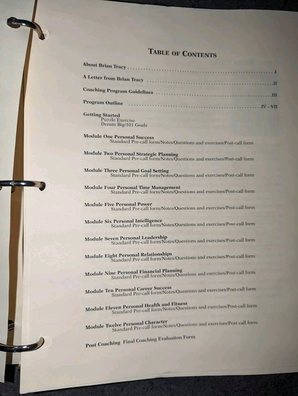 RARE VINTAGE BRIAN TRACY'S PLATINUM MENTORING SERIES BINDER NIGHTINGALE CONANT gallery