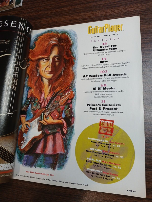Guitar Player Magazine 1992 Nirvana Pearl Jam Soundgarden Mudhoney Prince more gallery