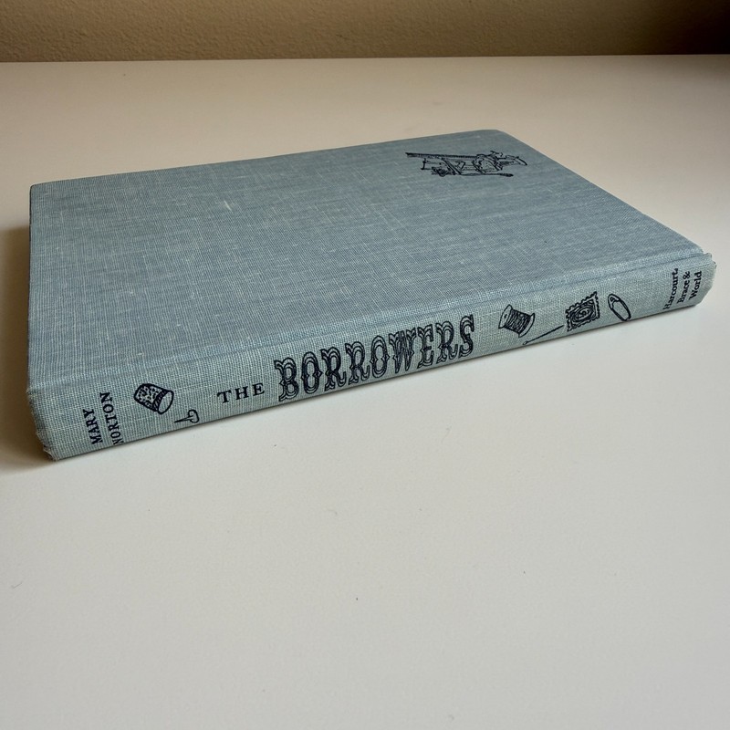 The Borrowers Mary Norton Vintage Hardcover Harcourt Brace World 1953 Illus gallery