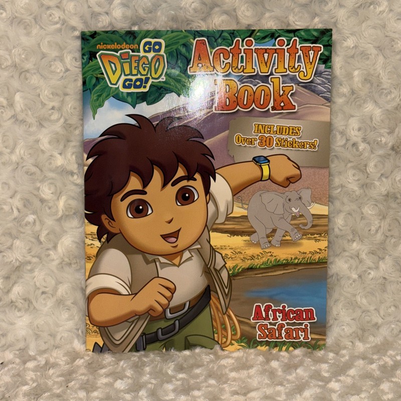 Nickelodeon Go Diego Go African Safari Activity Book Includes Over 30 Stickers