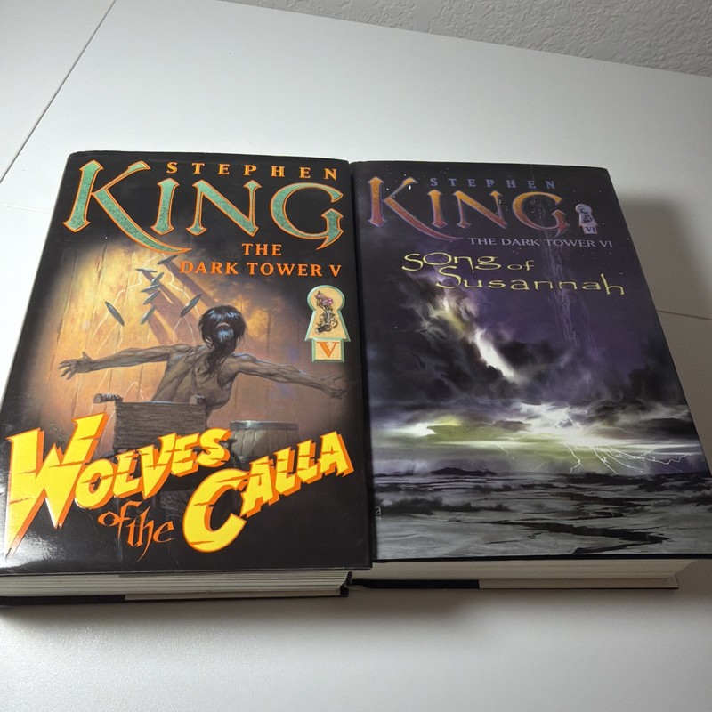 Stephen King Dark Tower V VI 1st/1st Wolves of the Calla Song of Susannah HC DJ