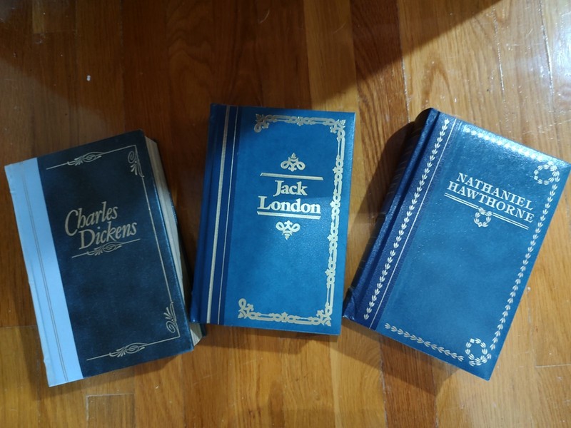 LOT OF 23 AMARANTH PRESS LEATHER BOUND BOOKS gallery