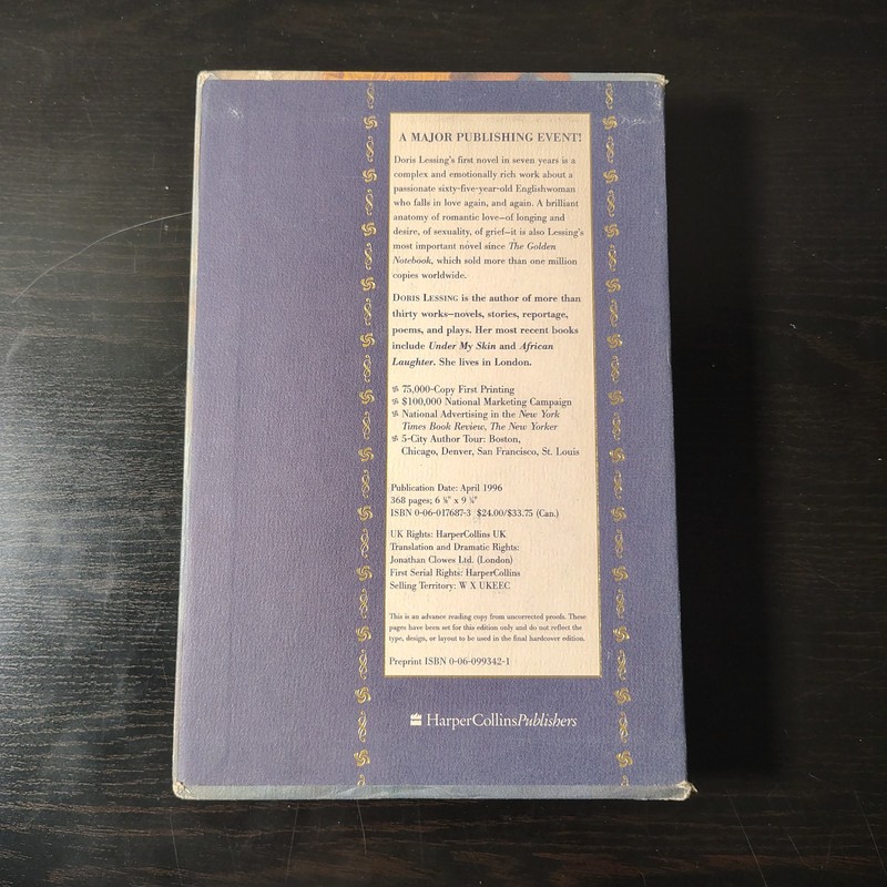 Love, Again by Doris Lessing (1995 Hardcover) First Edition Advance Reading Copy gallery