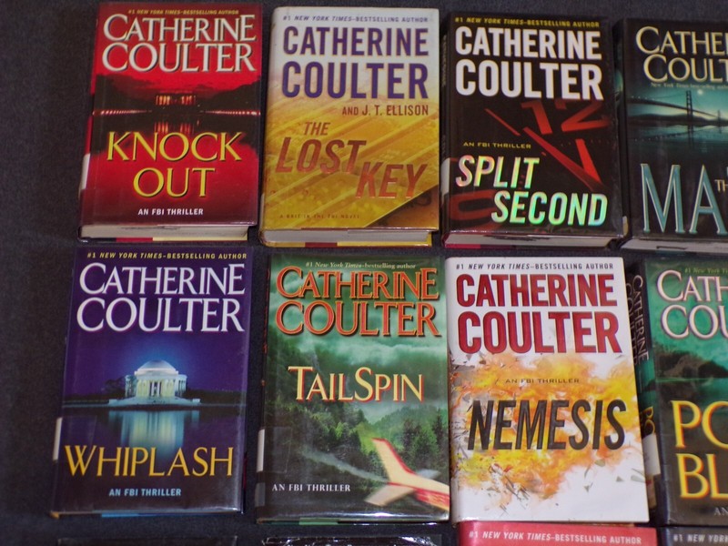 Lot 20 Catherine Coulter FBI Thriller Novel Book HB 1st Edition Blowout Nemesis gallery