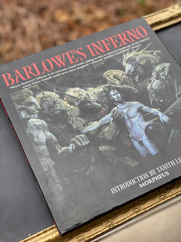 Rare Barlowe’s Inferno by Wayne Douglas Barlowe 1st Edition Morpheus Art Book