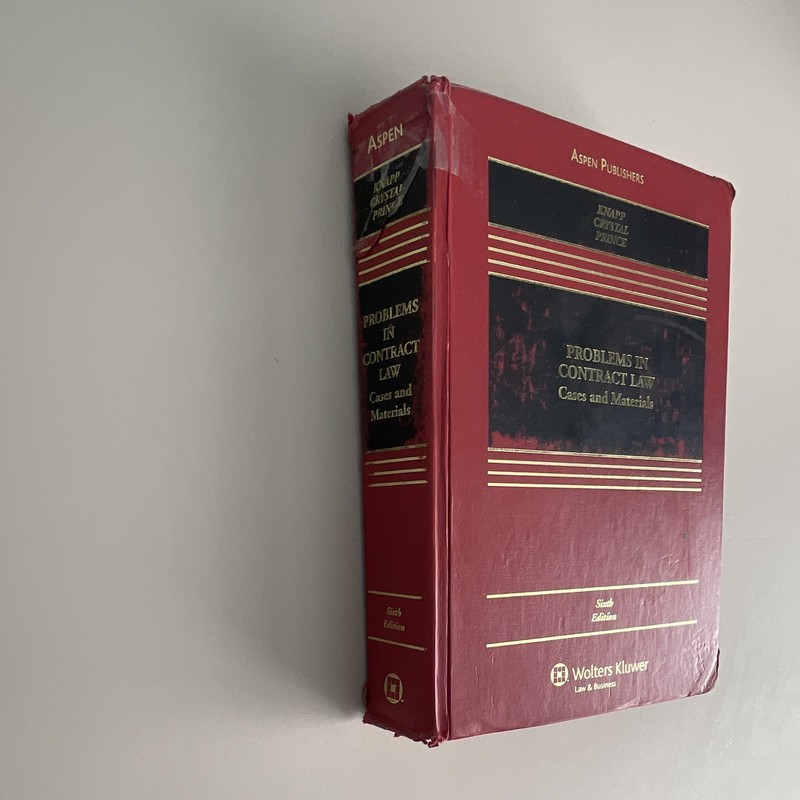 Aspen Casebook: Problems in Contract Law 6th Ed HC Knapp Crystal Prince 2006 gallery