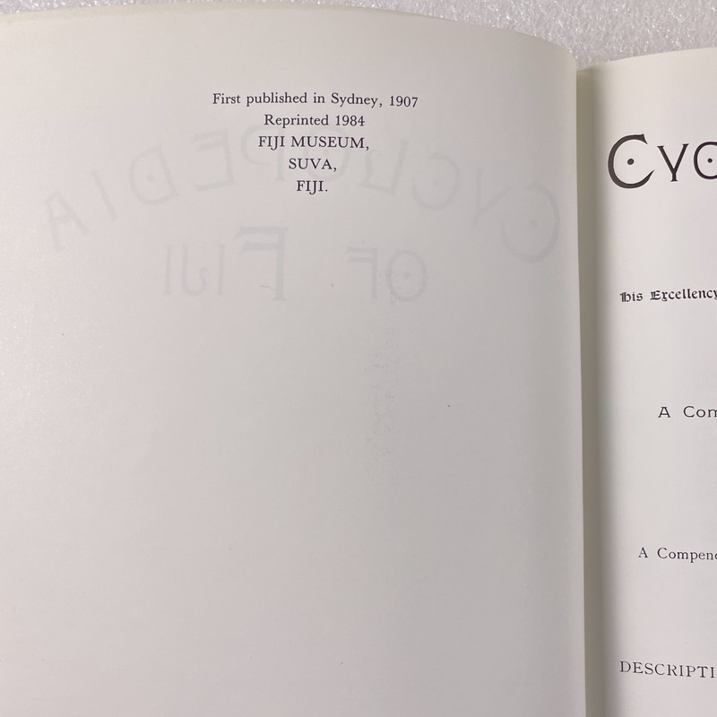 Cyclopedia of Fiji 1907 - 1984 Fiji Museum Reprint by Percy S. Allen gallery