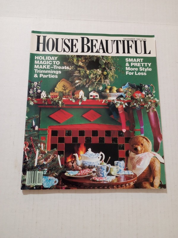 House Beautiful December 1989 Holiday Magic To Make Christmas Issue