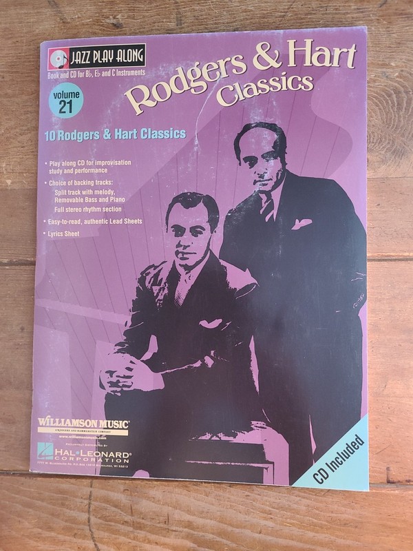 Rodgers & Hart Classics Jazz Play-Along Volume 21 Hal Leonard New (2440)