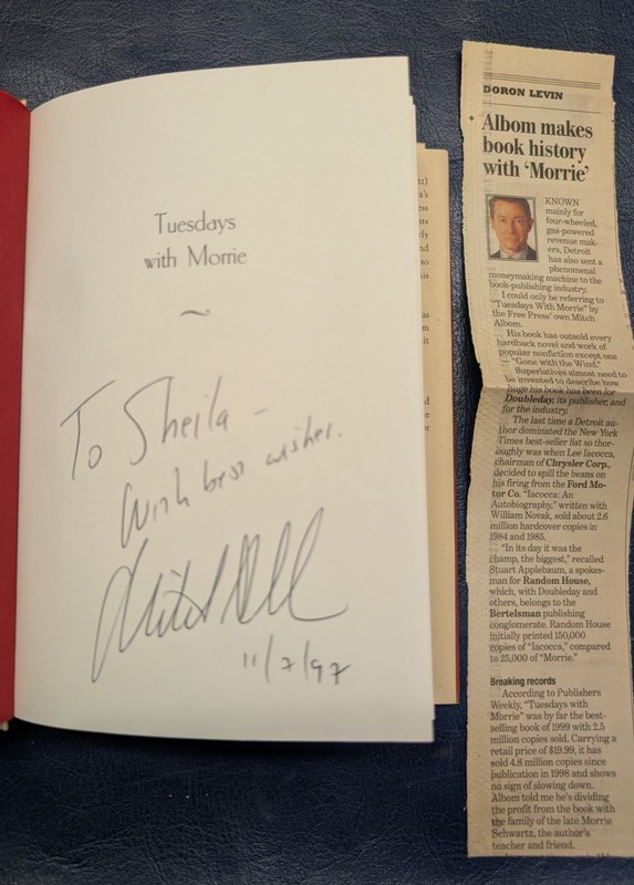 Mitch Albom Books Signed 1st Edition Tuesdays Five People Faith Time Keeper More