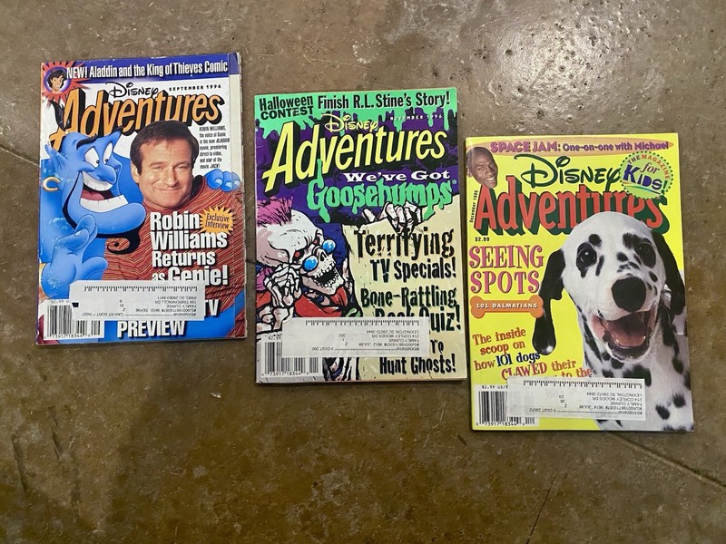 Disney Adventures Magazine Lot 3 ( Sept 1996, Oct 1996, December 1996) VINTAGE
