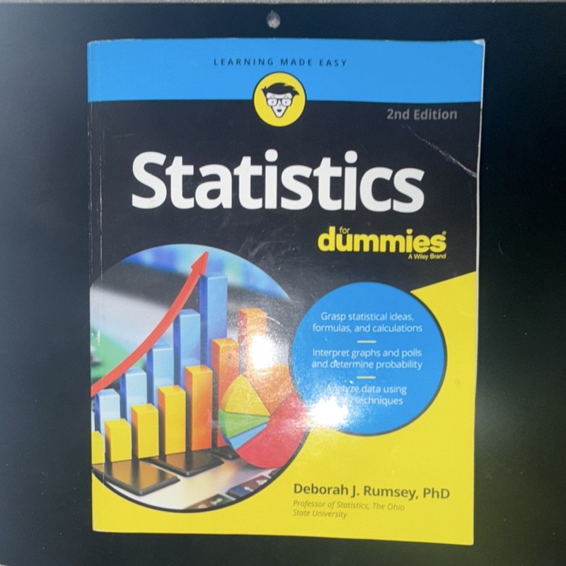 Statistics for Dummies 2nd Edition by Deborah J. Rumsey PhD Study Guide