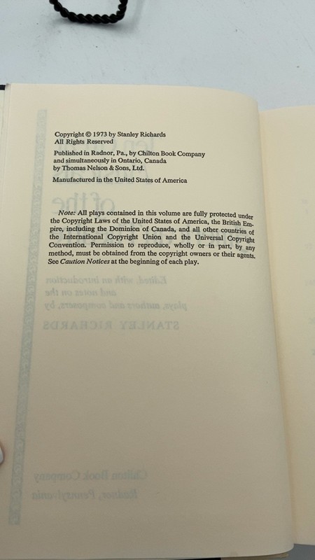Ten Great Musicals of the American Theatre Stanley Richards Hardcover 1973 gallery