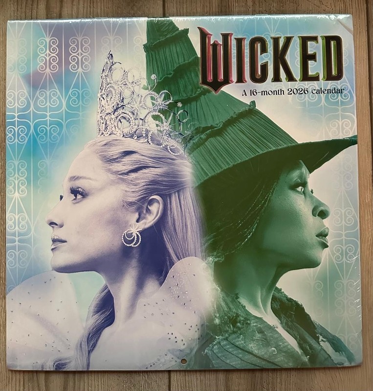 WICKED 16-Month 2026 CALENDAR New Factory Shrink Wrapped DateWorks Publishing