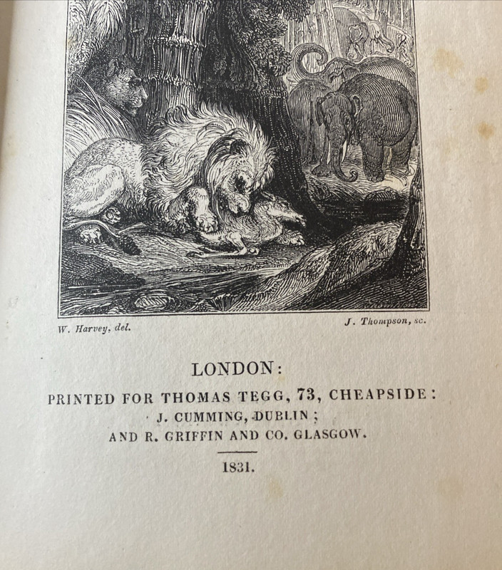 Buffon's Natural History; 1831; Vol II; HC London; M De Buffon; Nice; Vintage gallery