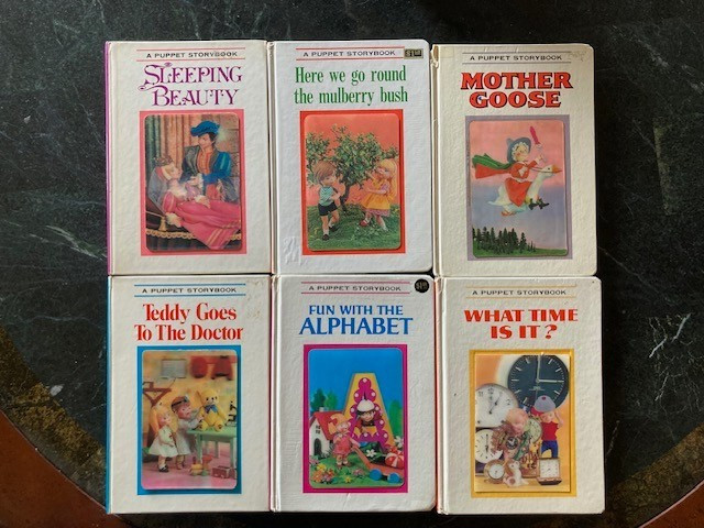 (Lot of 6) Puppet Storybook Hardcover Books | Grosset & Dunlap 1968-1970 Vintage