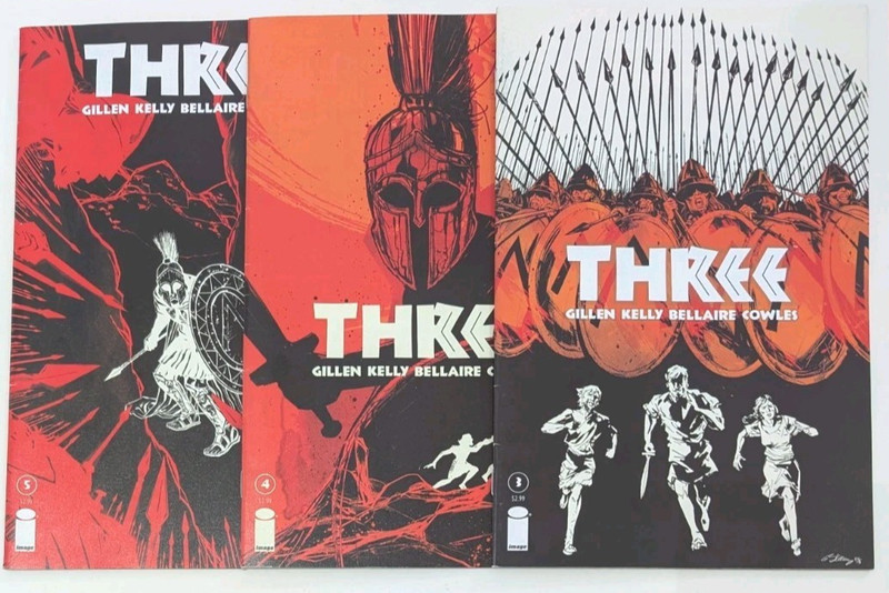 Three #3 #4 #5 «In Sparta» Image Comics 2013 VF/NM
