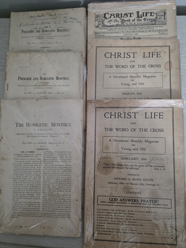 Homiletic Review Sermon Magazine Lot 6 Antique Christian Church 1879-1934