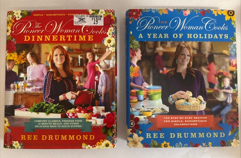 Pioneer Woman 2 Cookbooks First Editions 1 Signed by Ree Drummond HC DJ