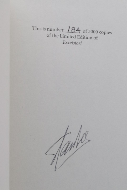 New! Excelsior! The Amazing Life of Stan Lee *Signed* 184/3000 HC/DJ gallery