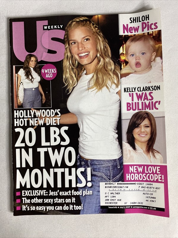 2007 July 2, US Magazine, Hollywood’s Hot New Diet 20 Lbs In Two Months! (MH587)
