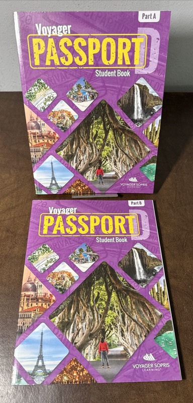 2020 Voyager Passport D Part A & B Student Book Home School Early Education NEW