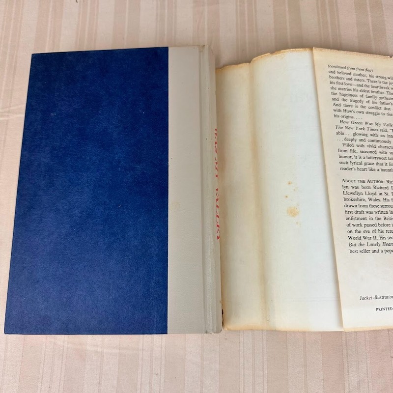 HOW GREEN WAS MY VALLEY by Richard Llewellyn Hardcover Macmillan 1940 Book gallery