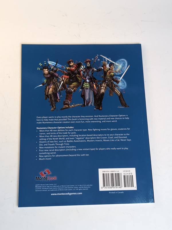 NUMENERA Character Options 1 & 2 RPG - Monte Cook Games gallery