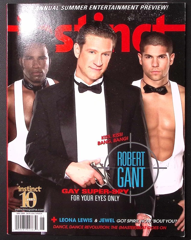 INSTINCT MAGAZINE 5-2008 ROBERT GANT GAY SUPER-SPY LEONA LEWIS JEWEL Z2239