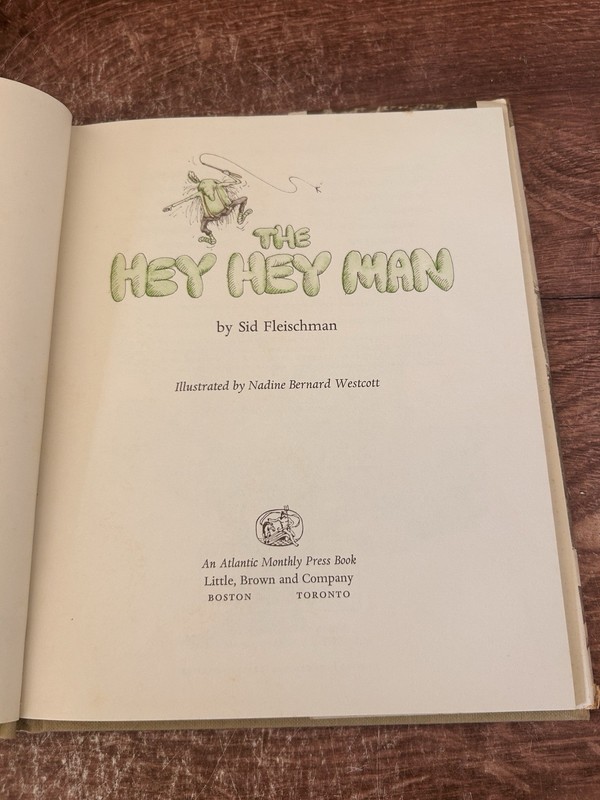 The Hey Hey Man by Sid Fleischman 1979 Second Printing Library Binding gallery