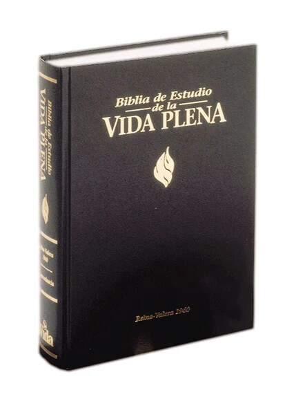 Biblia De Estudio Vida Plena RVR 1960 con índice | Imitación Piel Negro