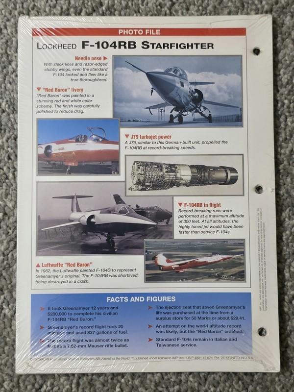 Aircraft Of The World, 5 Book Lot. Volumes 1, 11, 20, 44, & 56 Vintage NOS gallery