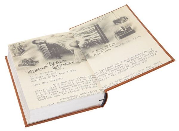 THE INVENTIONS, RESEARCHES AND WRITINGS OF NIKOLA TESLA Leather Bound SEALED NEW gallery