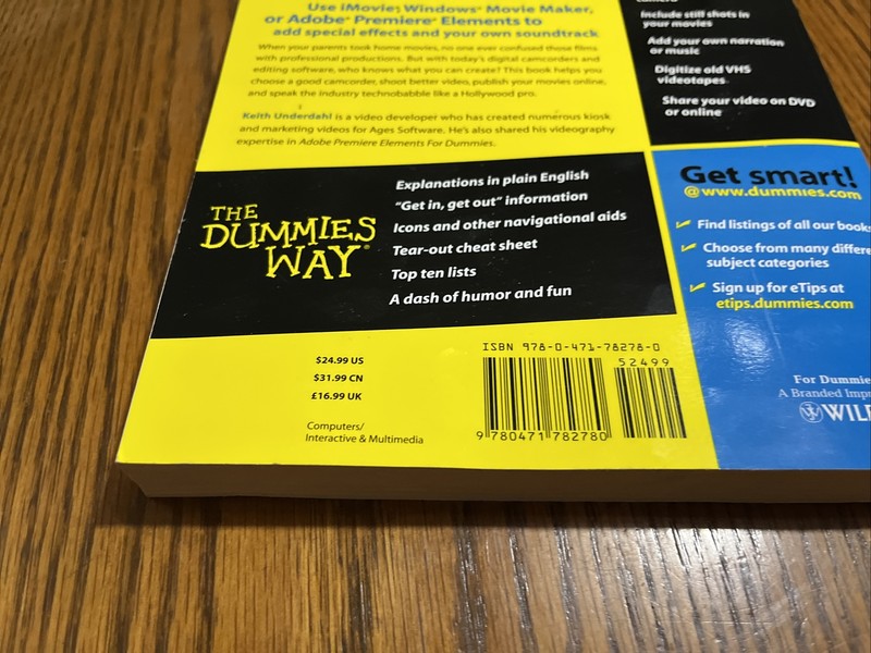 Digital Video for Dummies by Keith Underdahl (2006, Trade Paperback, Revised... gallery