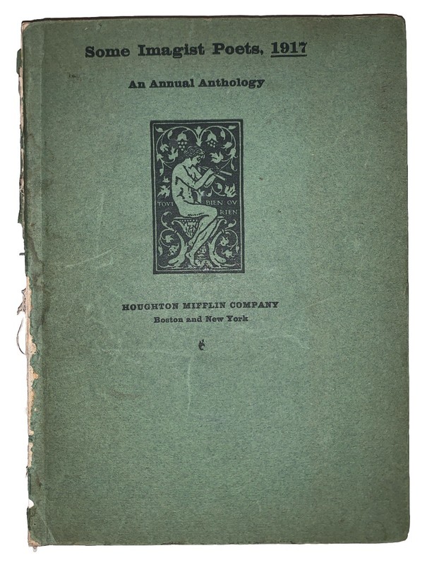 1917, 1st, SOME IMAGIST POETS 1917, ANNUAL ANTHOLOGY, D H LAWRENCE et al, POETRY