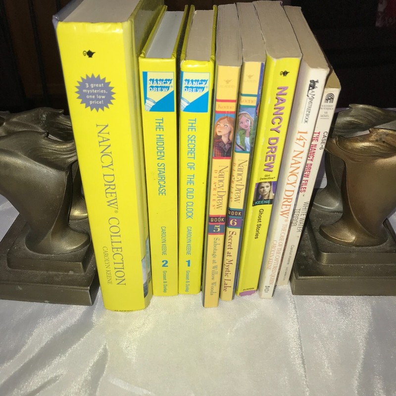 lot 10 Stories in 8 Books Nancy Drew Carolyn Keene diaries files Ghost
